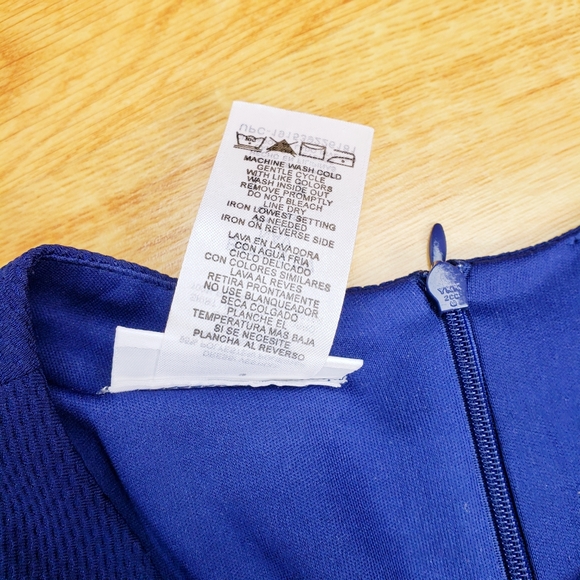 Girls Bonnie Jean Navy and Gold Dress Size 7 - Picture 5 of 5